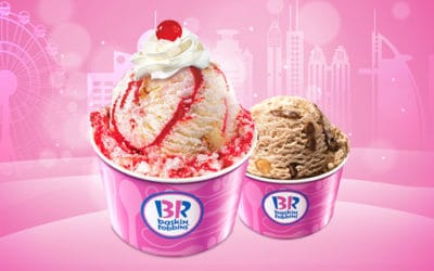 Get free ice cream at Baskin Robbins!